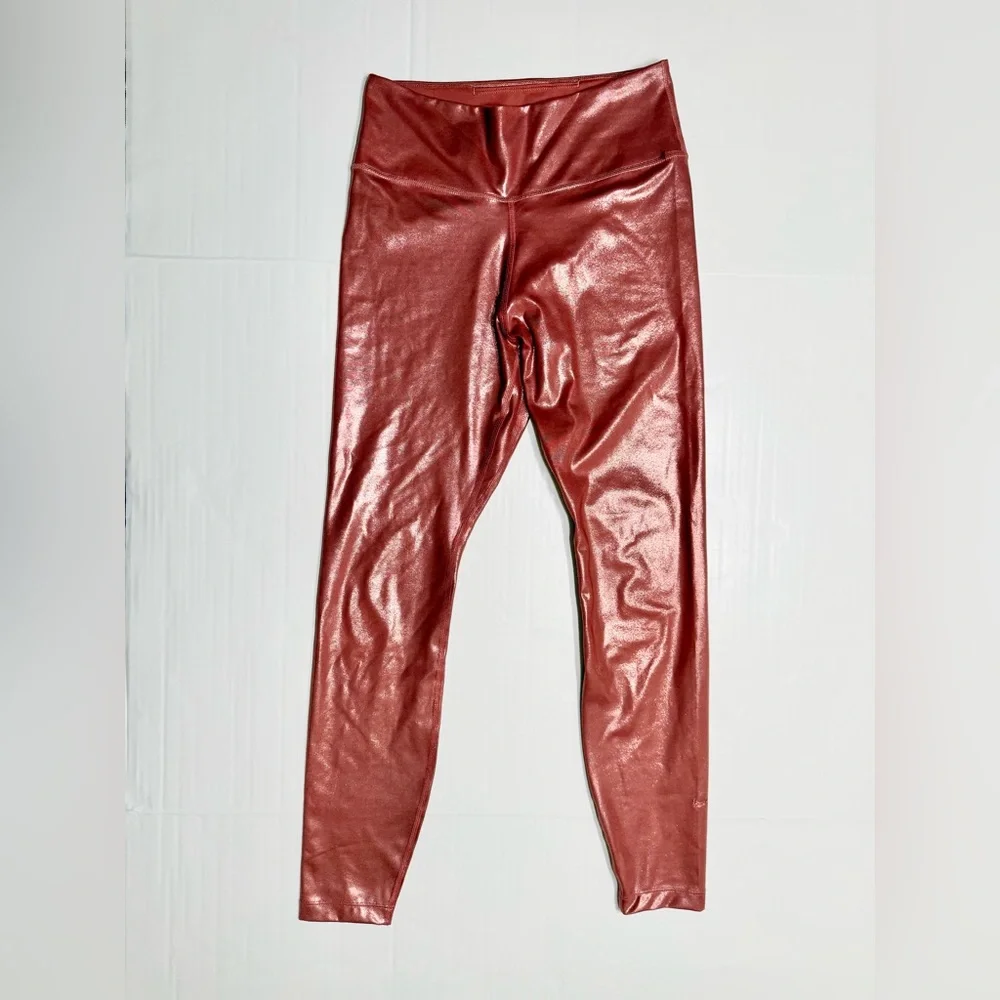 Nike Dri-Fit Icon Clash Legging Rose Gold‎ Metallic Shimmer SizeSmall (0164) A3